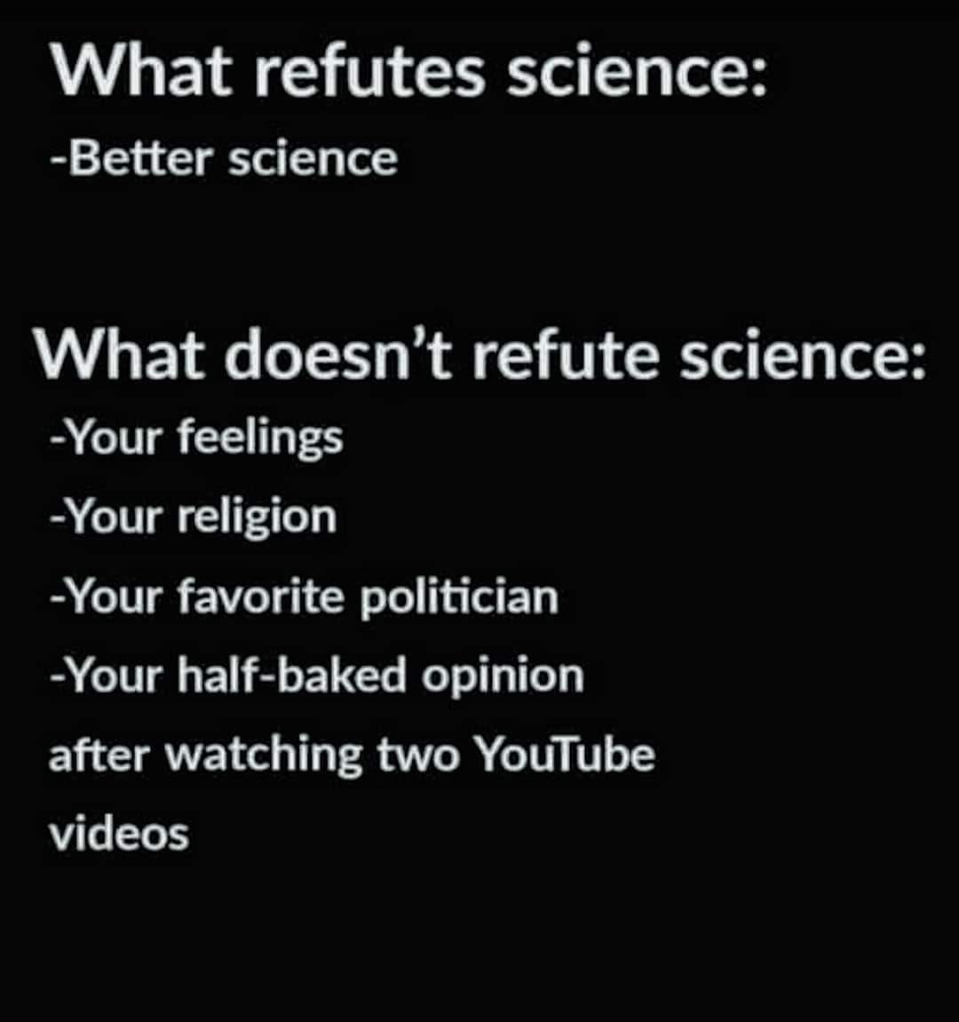 The meme is a humorous take on the concept of "I refute it therefore I exist" (a philosophical phrase). It presents a list of things that can't be refuted, implying that they are so obvious or universally accepted that no one would question them.
